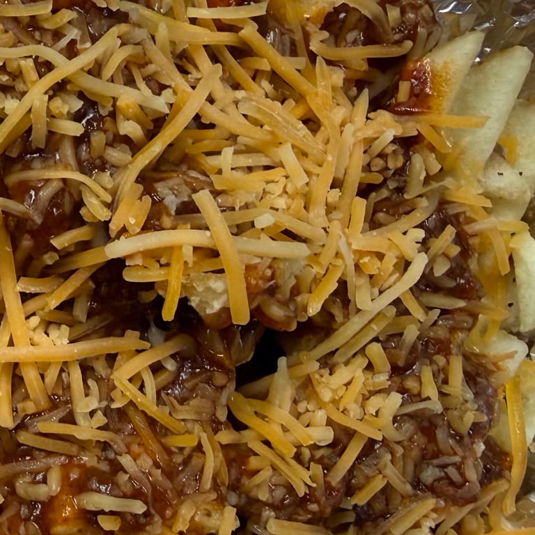 Delicious cheese fries