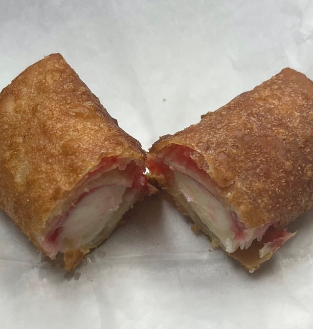 Fried Raspberry Cheesecake.