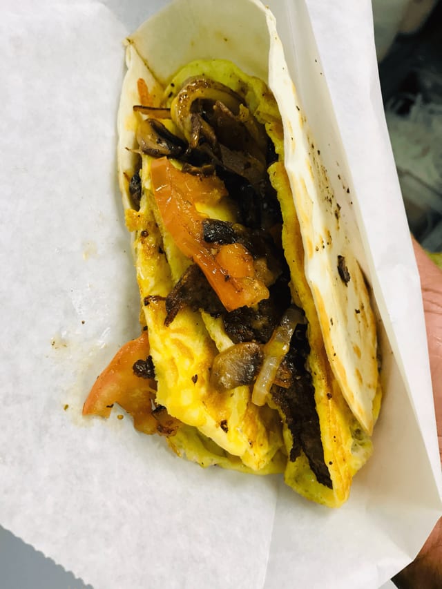 Handheld Omelet.