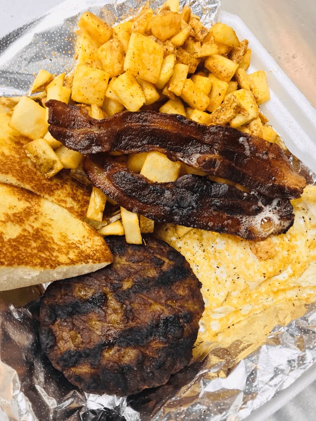 Sausage Bacon Egg Platter.