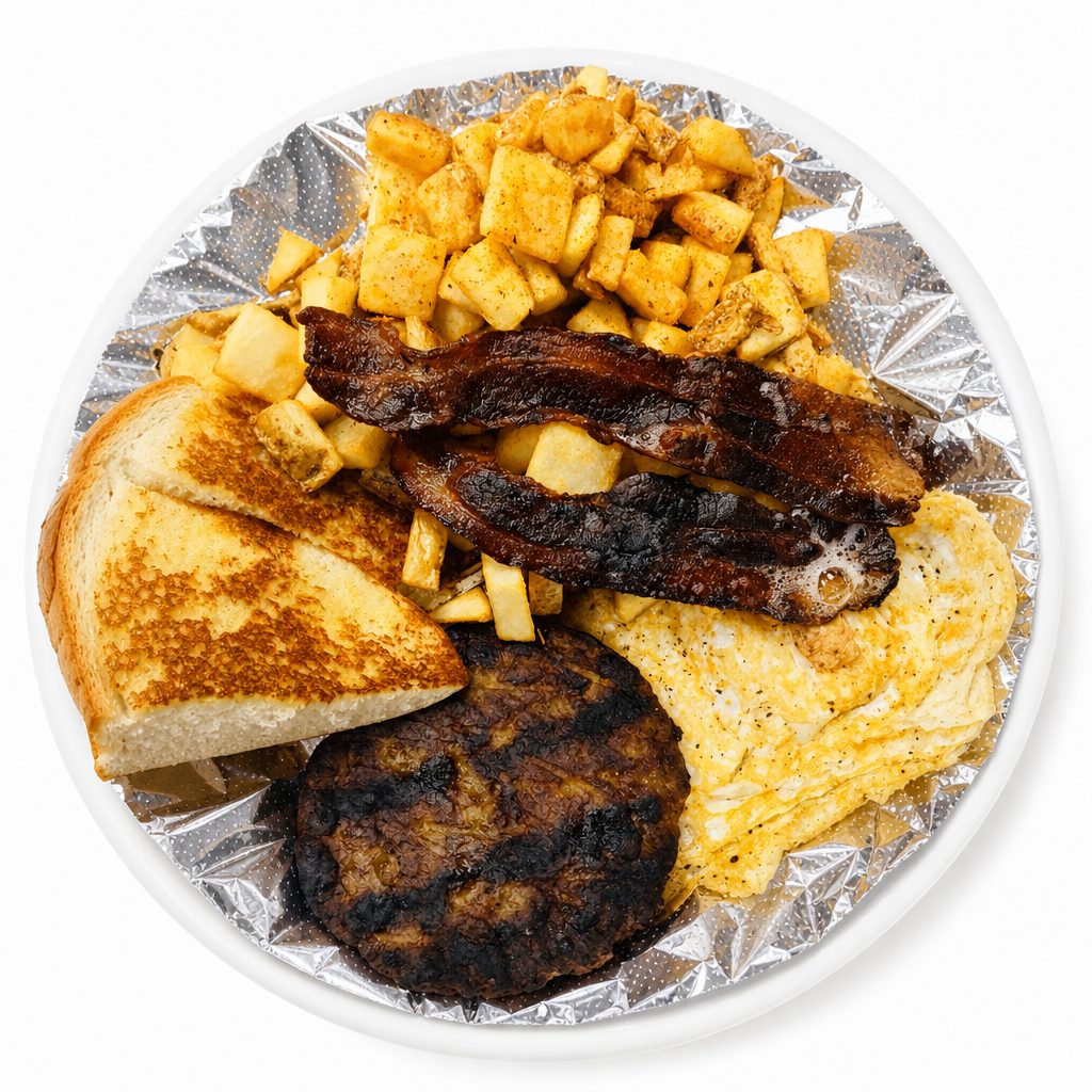 Sausage Bacon Egg Platter.