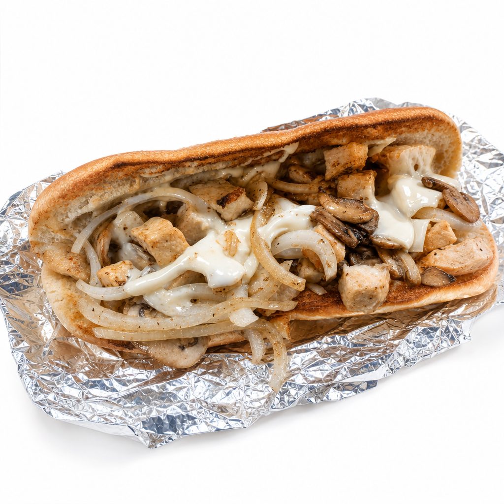 Chicken Mushroom Melt Sandwich.